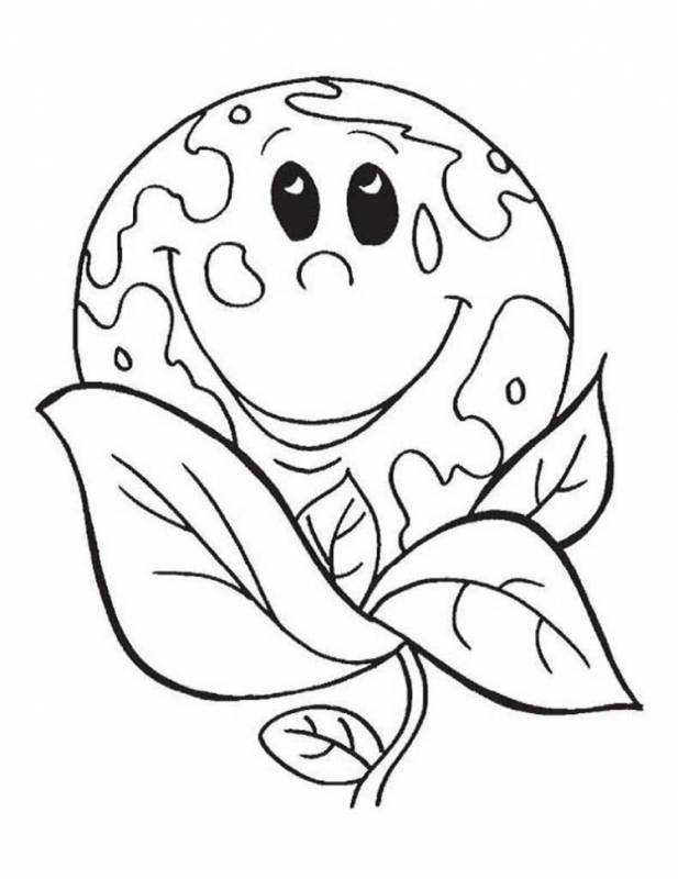 День земли раскраска