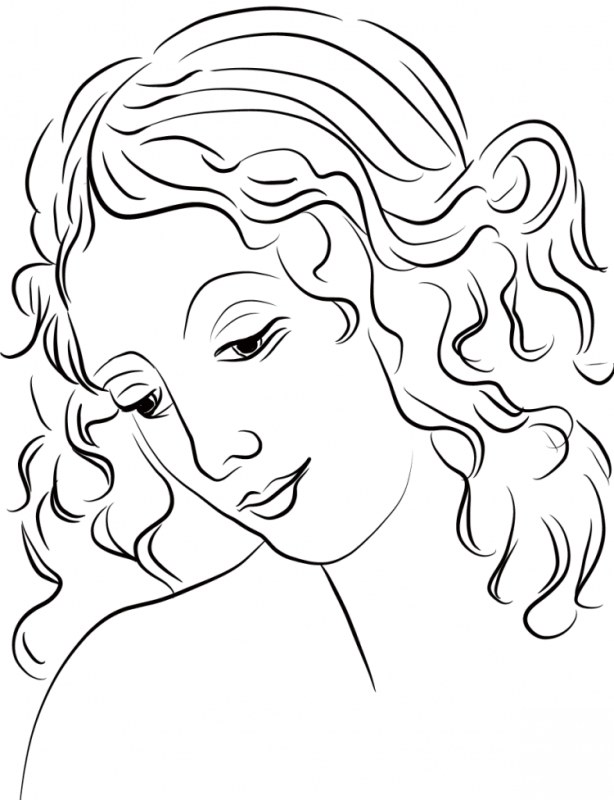 Разукрашки женщин портреты