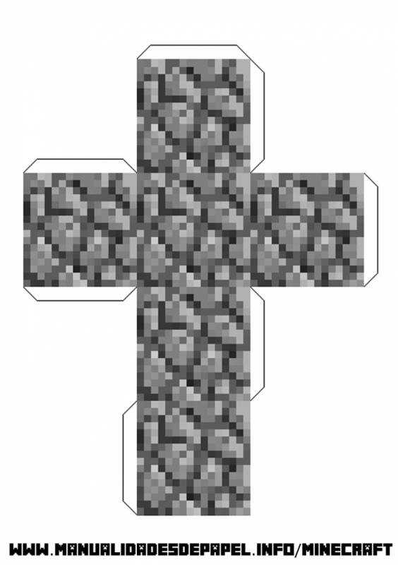 Майнкрафт из бумаги блоки