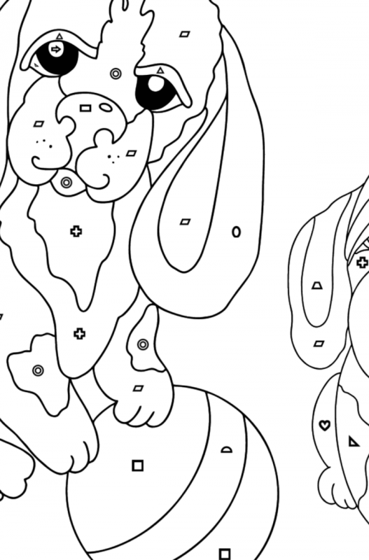 Собачка раскраска для детей