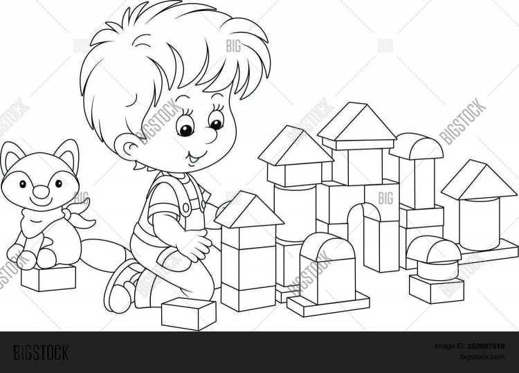 Раскраска детский садик здание