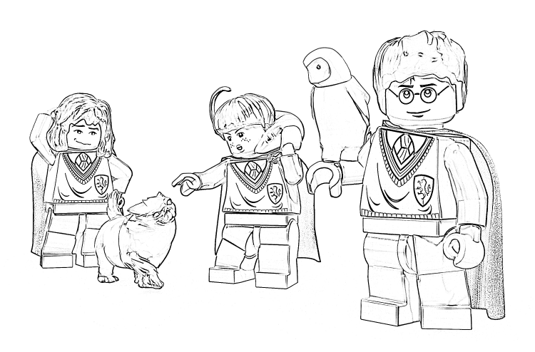 Раскраски LEGO Гарри Поттер