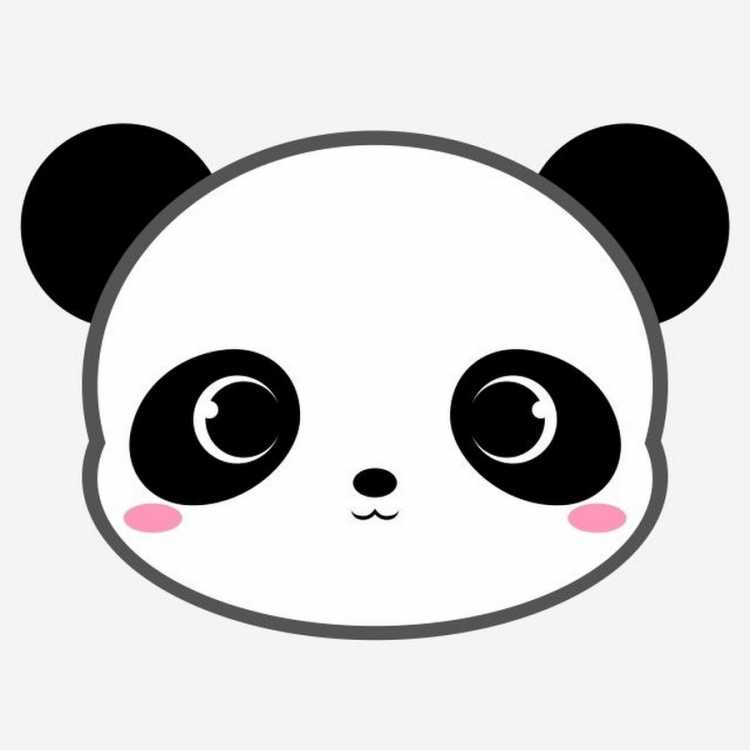 Панда рисунок