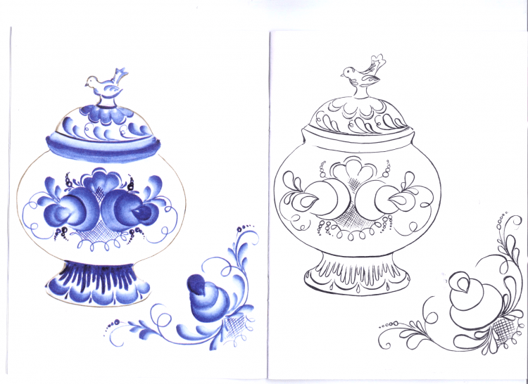 Трафарет "чайник"