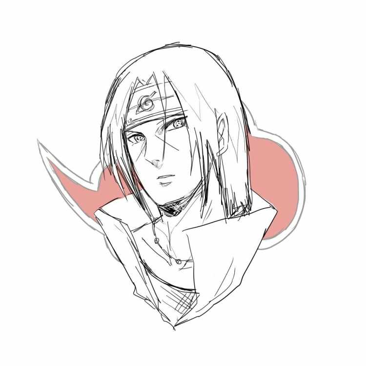 Итачи обводка