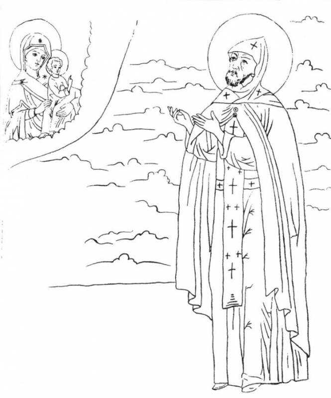 Александр Невский разукрашка