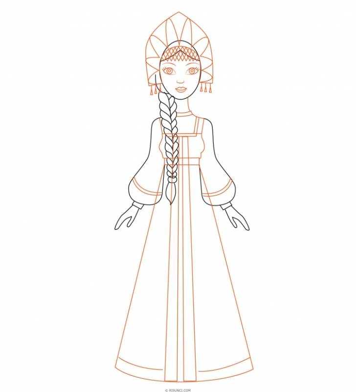 Василиса прекрасная раскраска