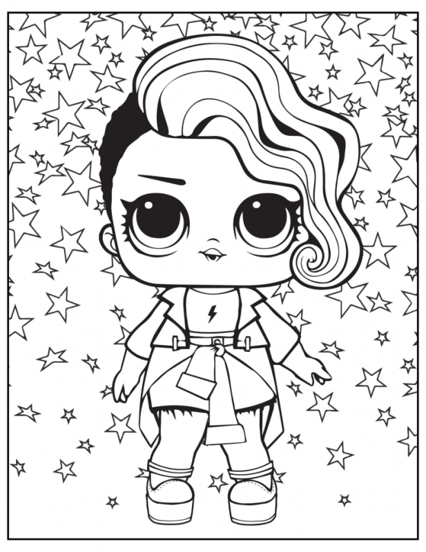 Кукла ЛОЛ raskraska
