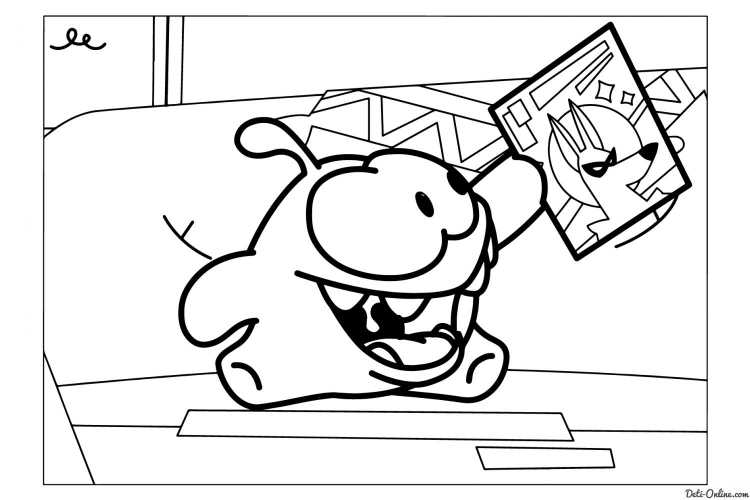 Раскраска с ам Нямом