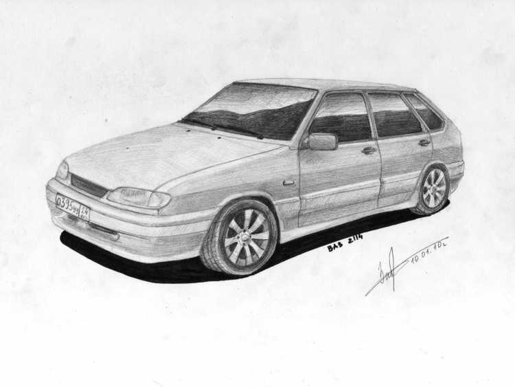 Машинки ВАЗ 2112 раскраски