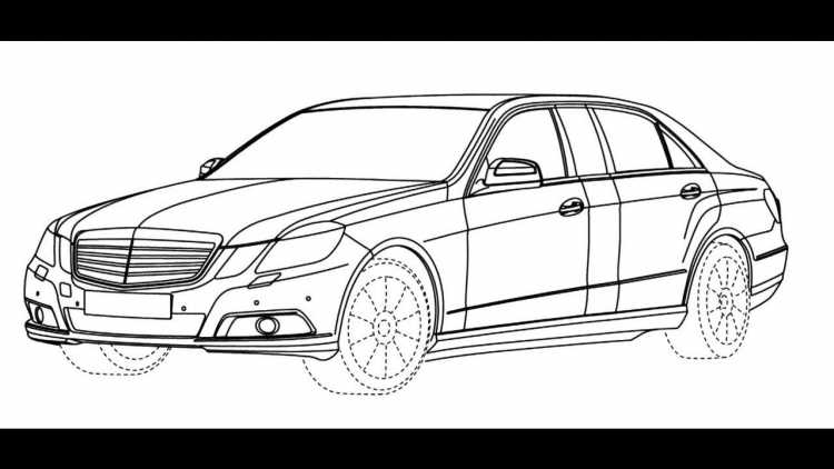 Мерседес w212 эскиз