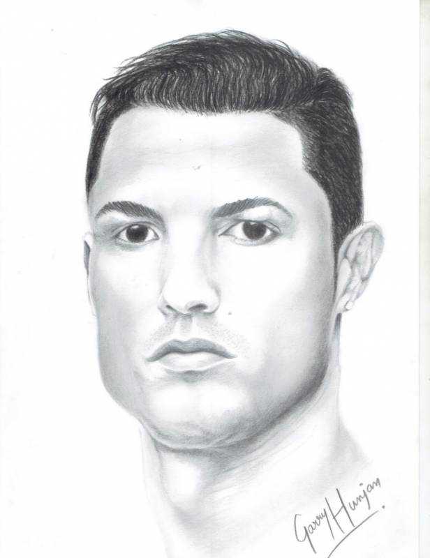 Раскраска футболиста Роналдо Зубастика