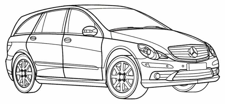 Раскраска Мерседес Бенц s63 AMG