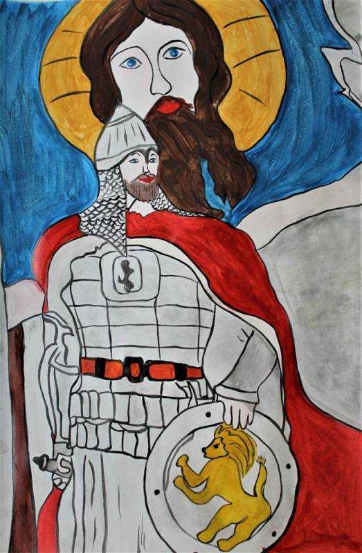 Прорись иконы Сергий Радонежский