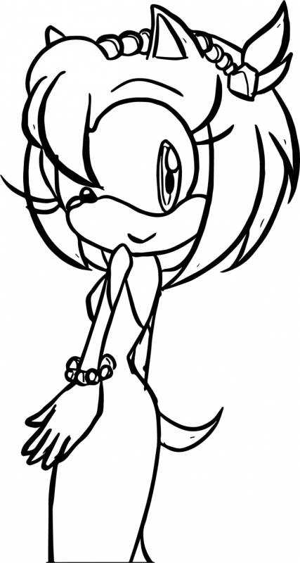 Раскраска Эмми из Соника