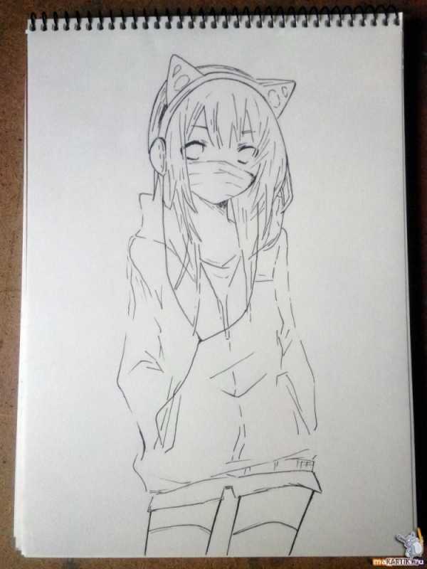 Девочка для срисовки в полный рост