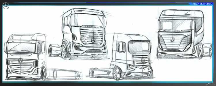 Грузовик набросок