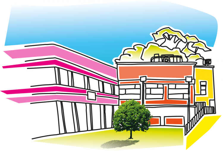 Рисование городских домов