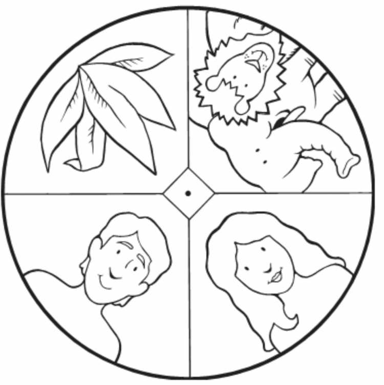 Дни творения раскраска для детей