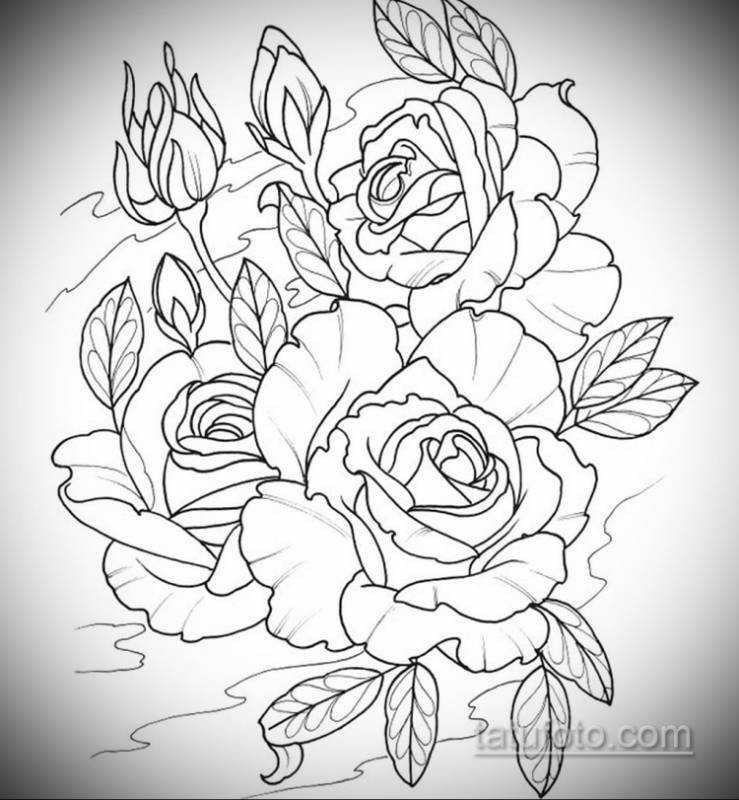 Эскизы цветов для росписи