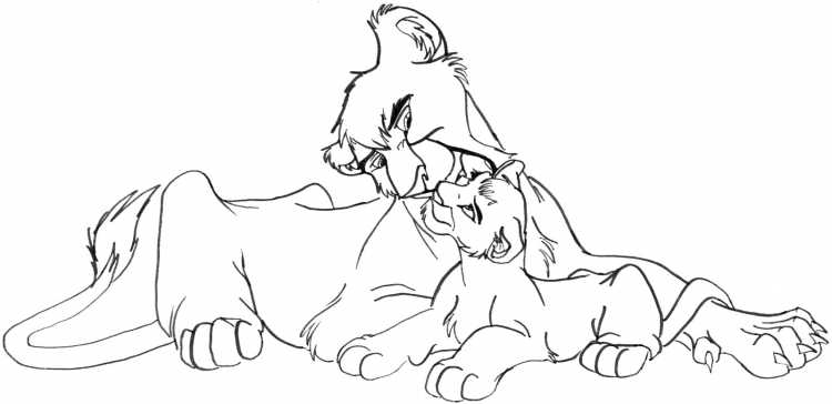 Раскраски Король Лев 2 Витани