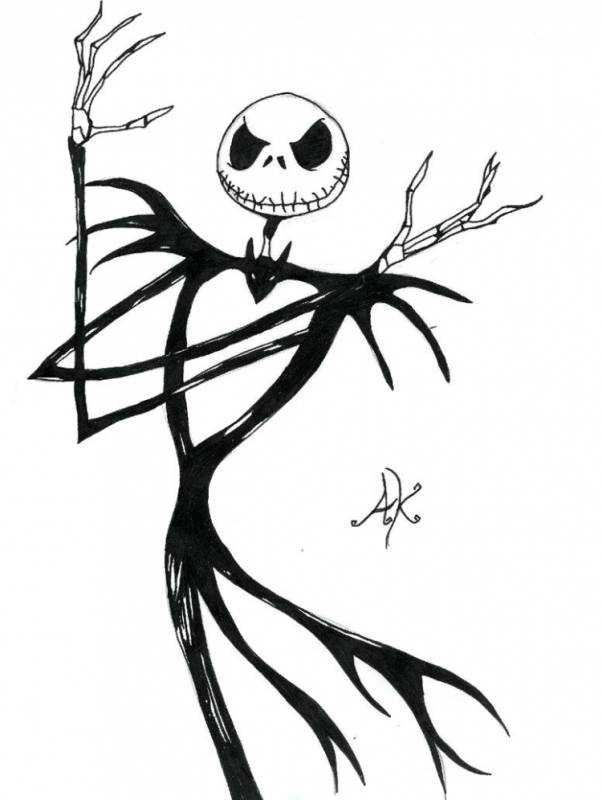 Кошмар перед Рождеством раскраска замок