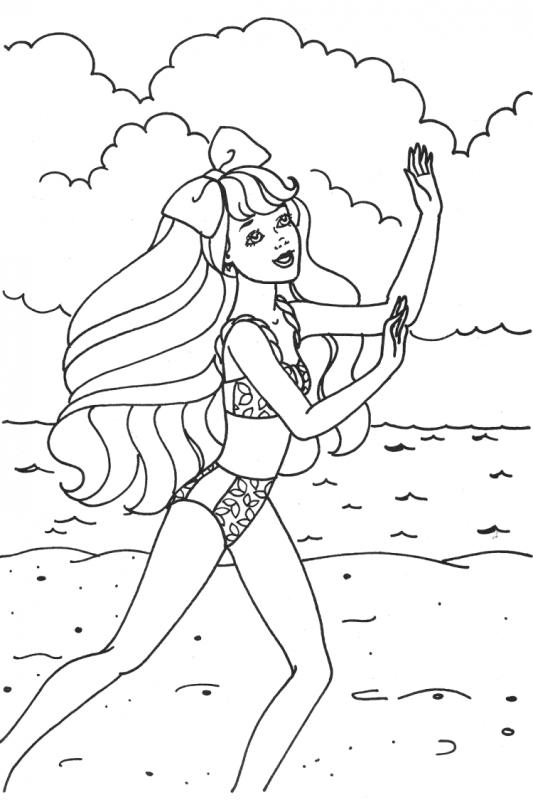 Бумажная кукла раскраска