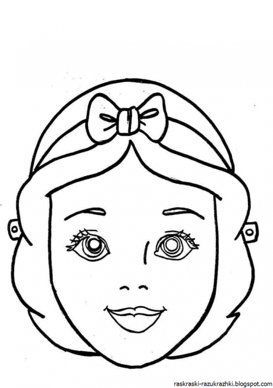 Портрет принцессы раскраска