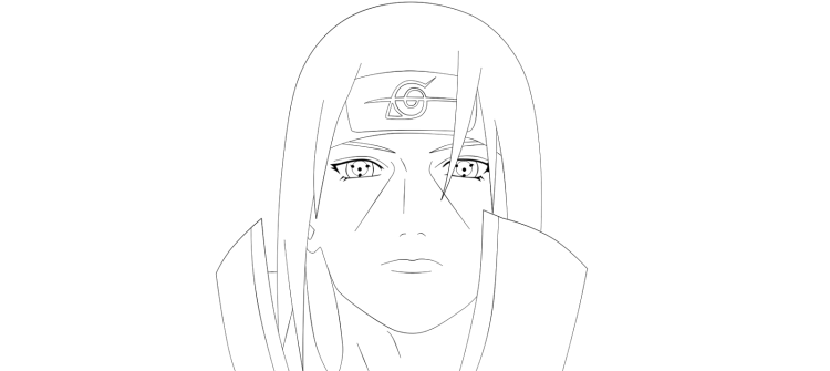 Нарисовать Итачи Учиха