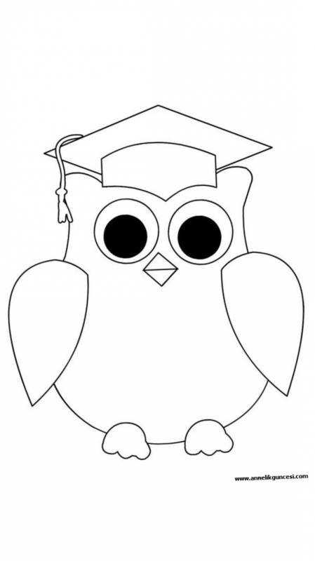 Сова для раскрашивания медитации