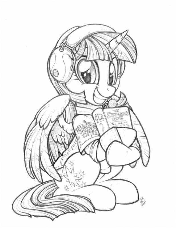 Раскраска пони арт