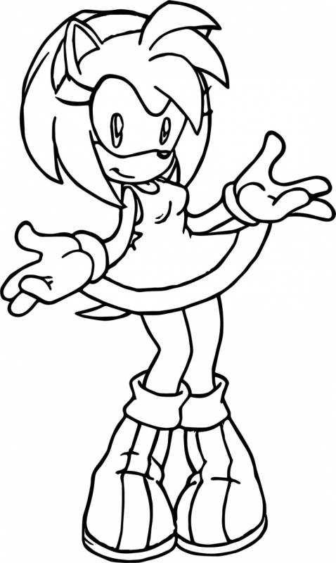 Эми Роуз раскраска