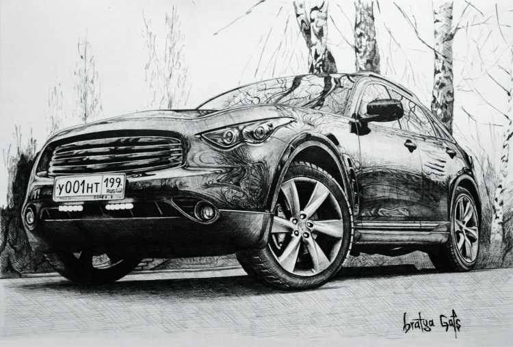 Инфинити fx35 раскраска