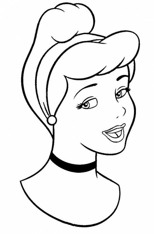 Контур лица женщины