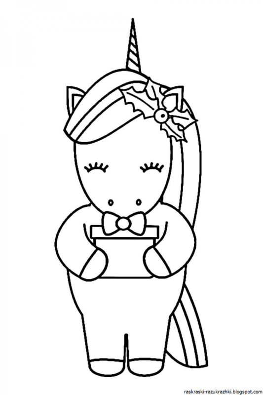 Раскраска Пупси Единорог