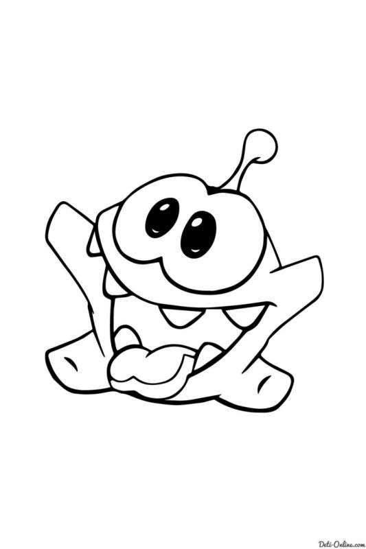 Раскраска с ам Нямом