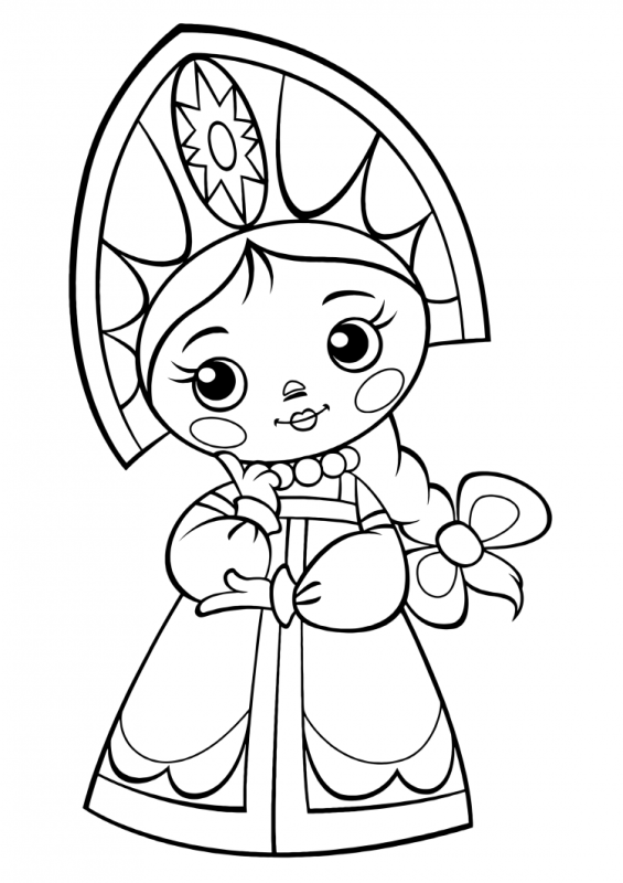 Василиса прекрасная рисунок