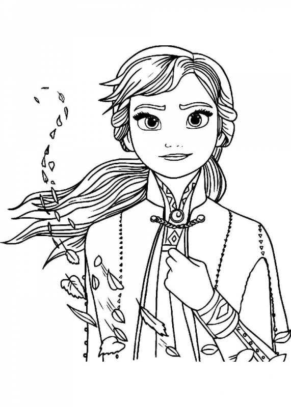 Раскраски для девочек Эльза и Анна