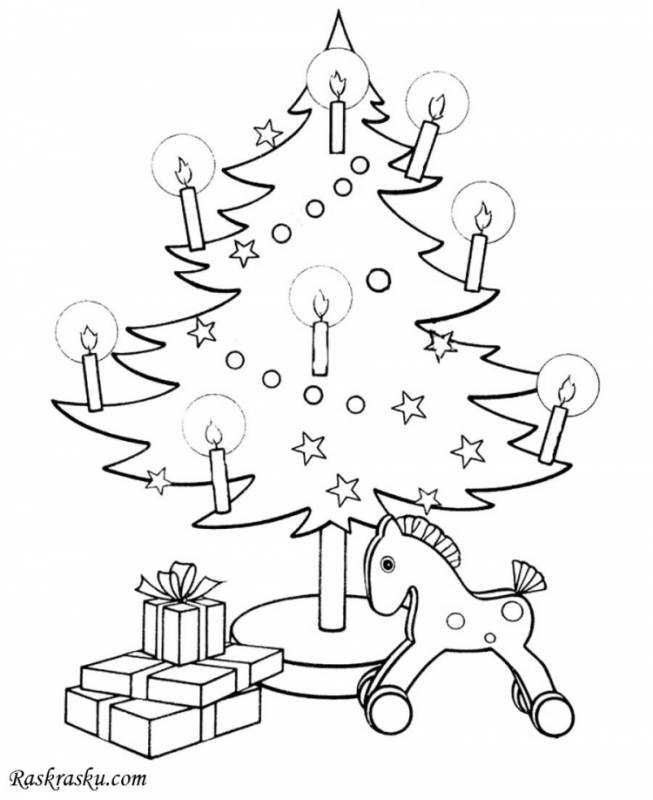 Празднование нового года рисунок