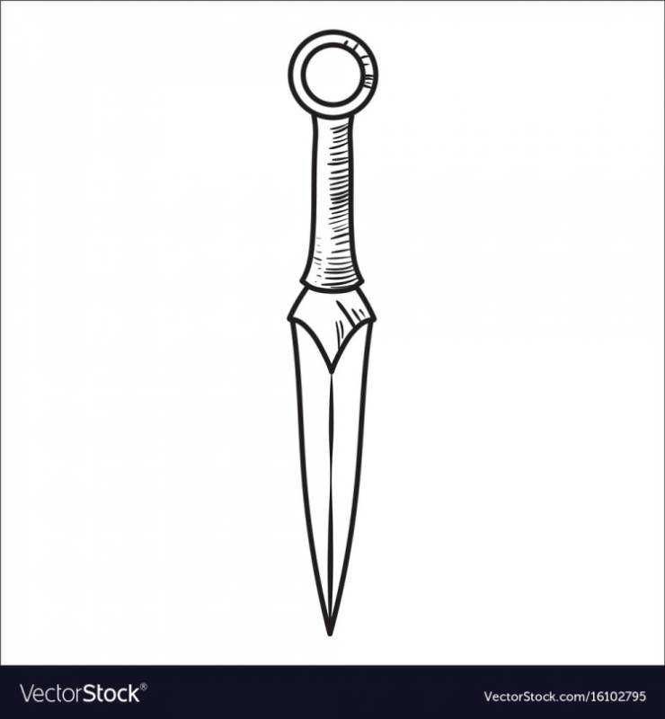 Сабля раскраска