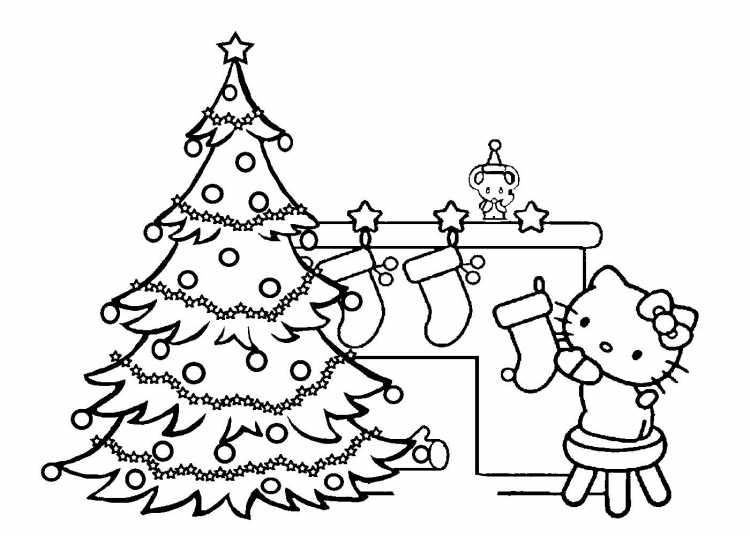 Раскраски новогодние сложные и красивые