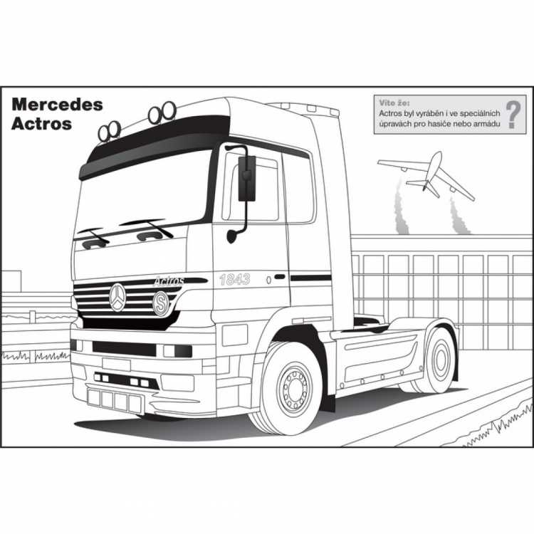 Mercedes Actros mp4 чертеж