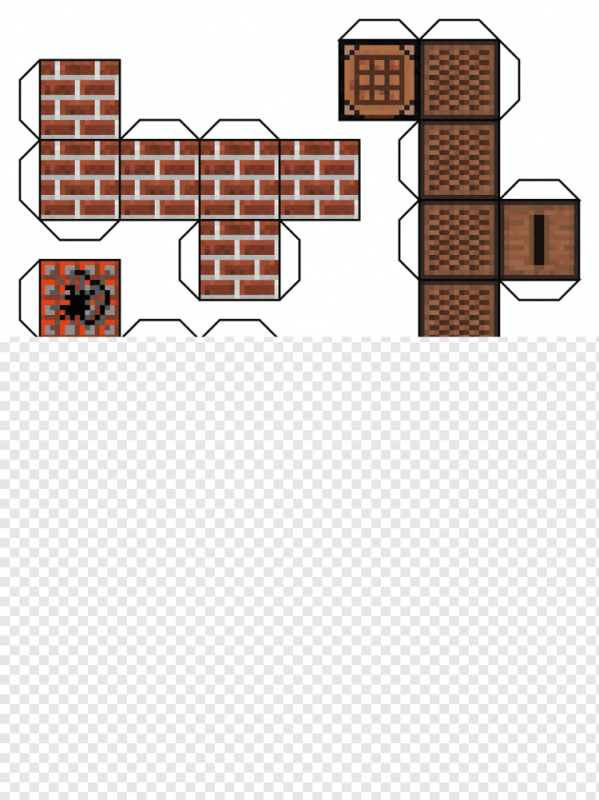 Бумажные блоки из МАЙНКРАФТА