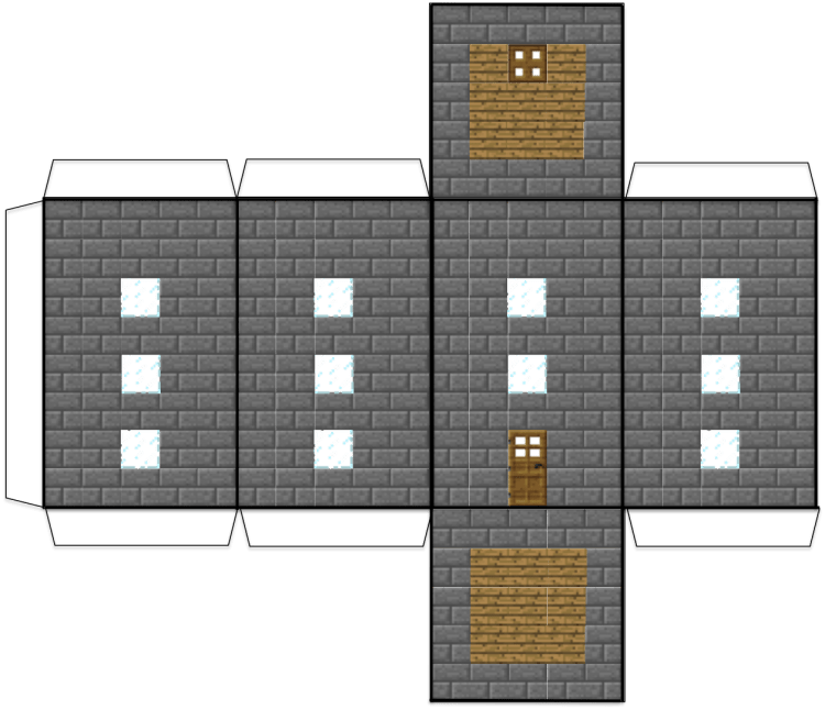 Камень из МАЙНКРАФТА развертка