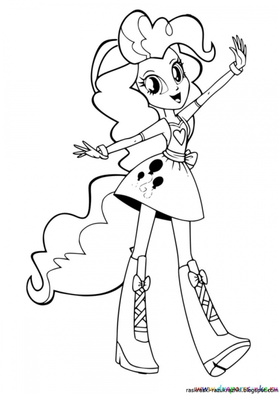 Эквестрия герлз Эпплджек раскраска