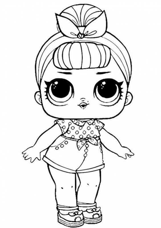 Кукла ЛОЛ raskraska