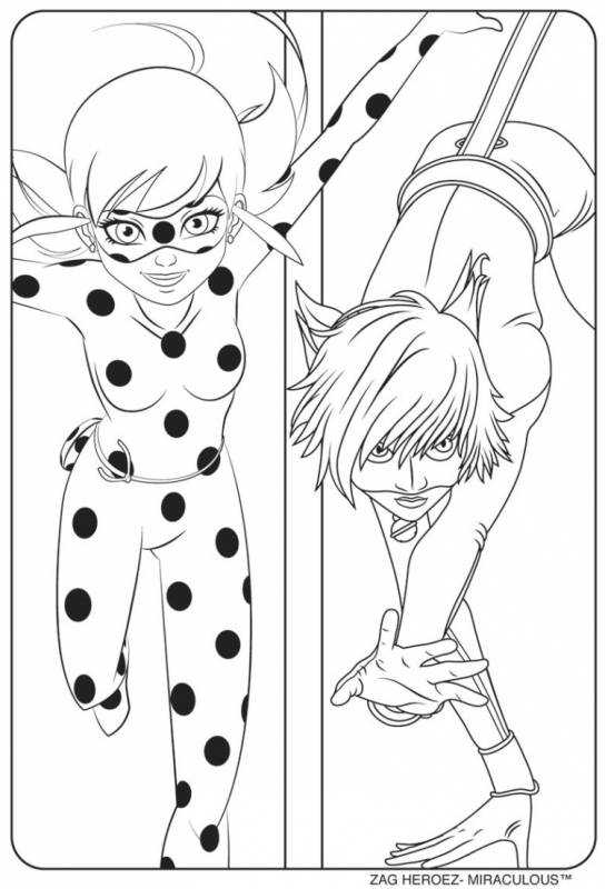 Леди баг и супер-кот raskraska