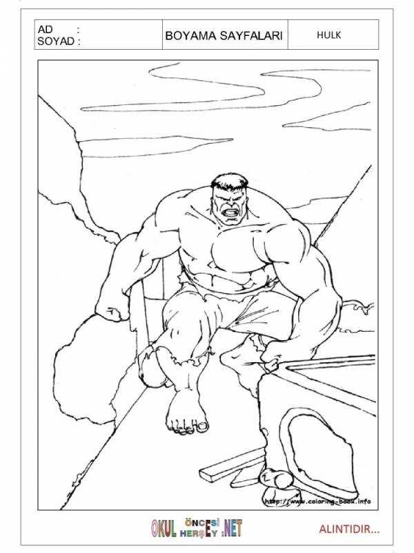 Женщина Халк раскраска