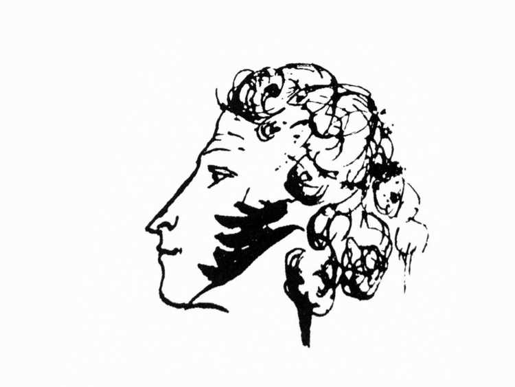 Пушкин Александр Сергеевич портрет рисунок