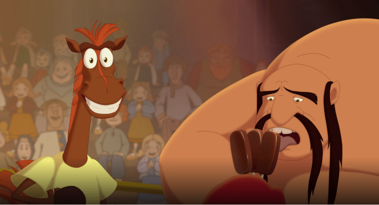 Лошадка с фонарем раскраска